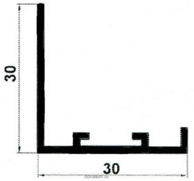 Рамки решетки вт-045 рамка   30    * 30    90° наружной решетки облегченная